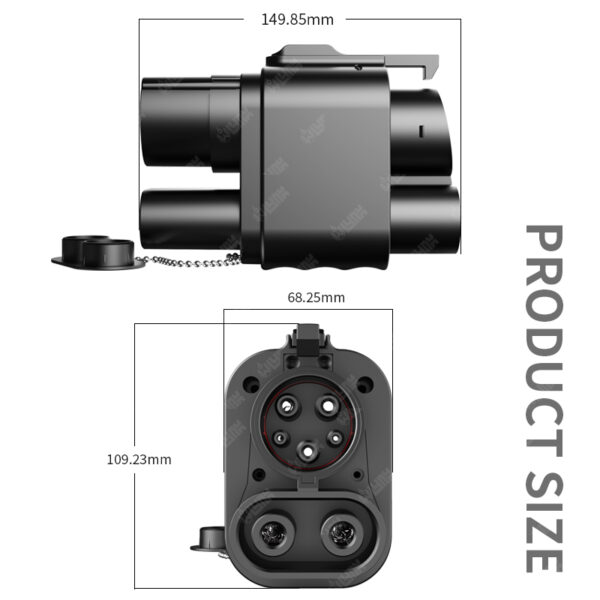 OLINK CCS2 to CCS1 Adapter | 1000V 250A DC Charging Adapter for EVs - 图片 4