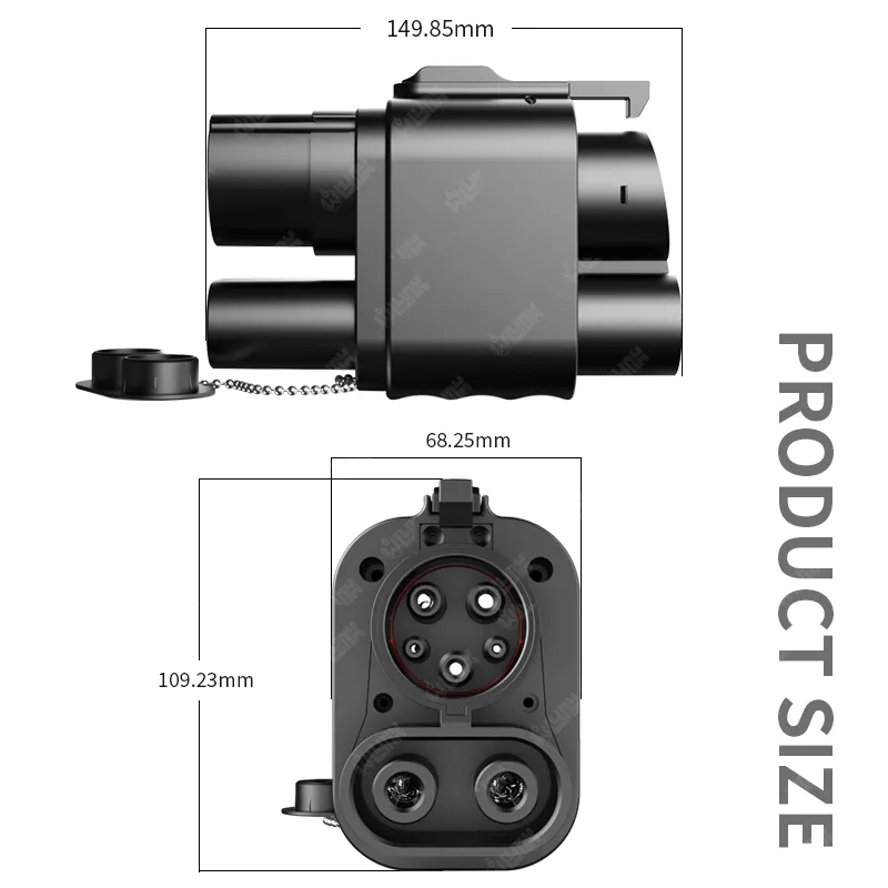 OLINK CCS2 to CCS1 Adapter | 1000V 250A DC Charging Adapter for EVs - Image 4