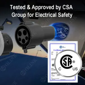 OLINK J1772 To NACS Adapter | 80A & 250V Charging Adapter Approved by CSA