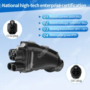 OLINK CCS2 to GBT Adapter | 250 kW DC Charging for Chinese Electric Vehicles