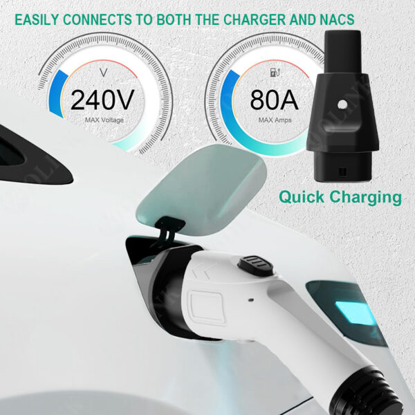 OLINK GBT to NACS Adapter AC | 80A EV Charging Adapter for Tesla Vehicles - 图片 8
