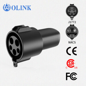 OLINK J1772 to NACS Adapter | 80A & 240V Charging Adapter Approved by CSA