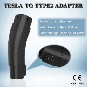 OLINK NACS to Type 2 Adapter | 32A AC Charging for European EVs