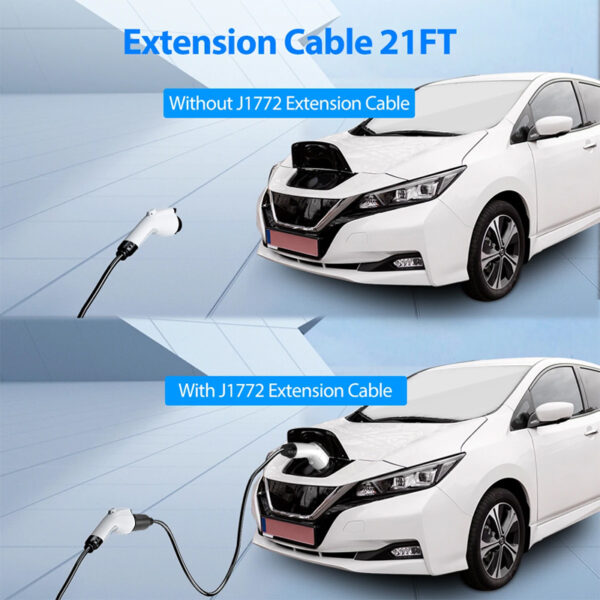 OLINK J1772 EV Extension Cord | Level 1 & 2 Charging Cable with 80A Capacity and IP55 Protection - 图片 3
