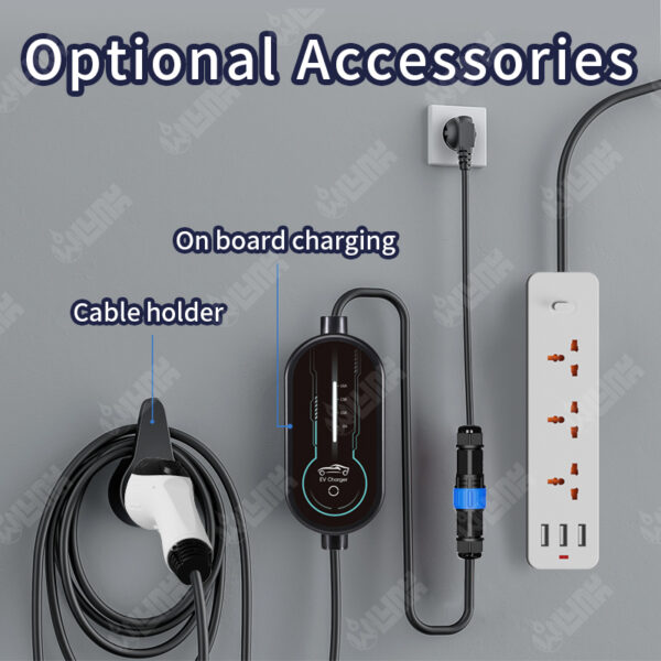 Two-in-One Portable EV Charger & Discharger | Multi-Connector Compatibility | Intelligent LCD Display - 图片 4