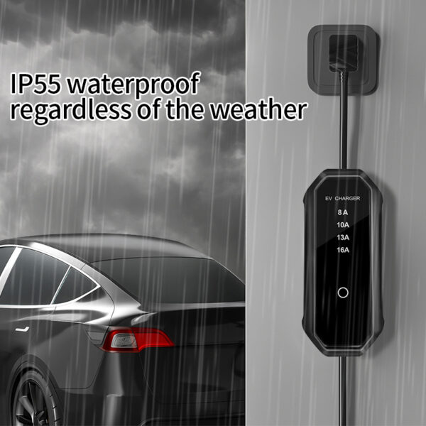 Portable AC EV Charger | Adjustable 8A-16A | IP55 Waterproof | Customizable Packaging - 图片 3