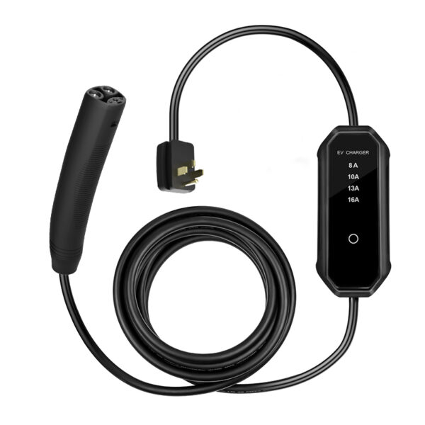 Portable AC EV Charger | Adjustable 8A-16A | IP55 Waterproof | Customizable Packaging