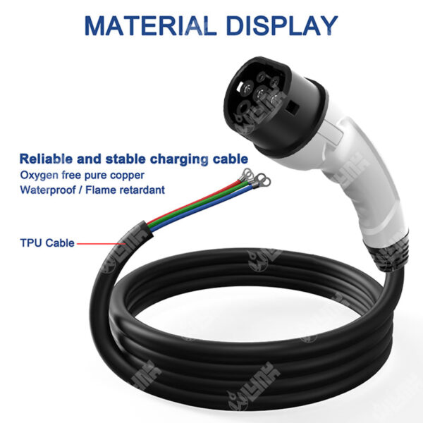 Type 2 EV Charging Cable | 16A-63A AC | Single & Three-Phase | IP54 Waterproof - 图片 6