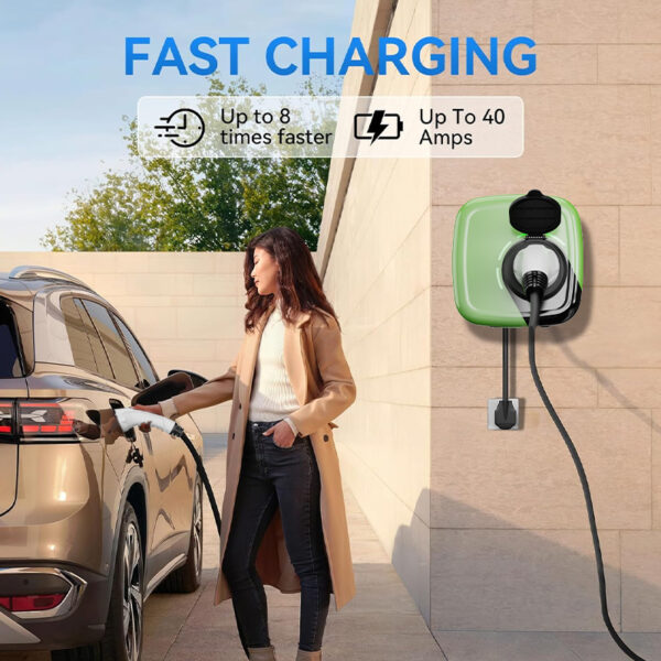 OLINK 7-22kW Wall-Mounted EV Charger | Type 2, CHAdeMO, J1772, GBT, NACS Compatible | IP55 Protection - 图片 5