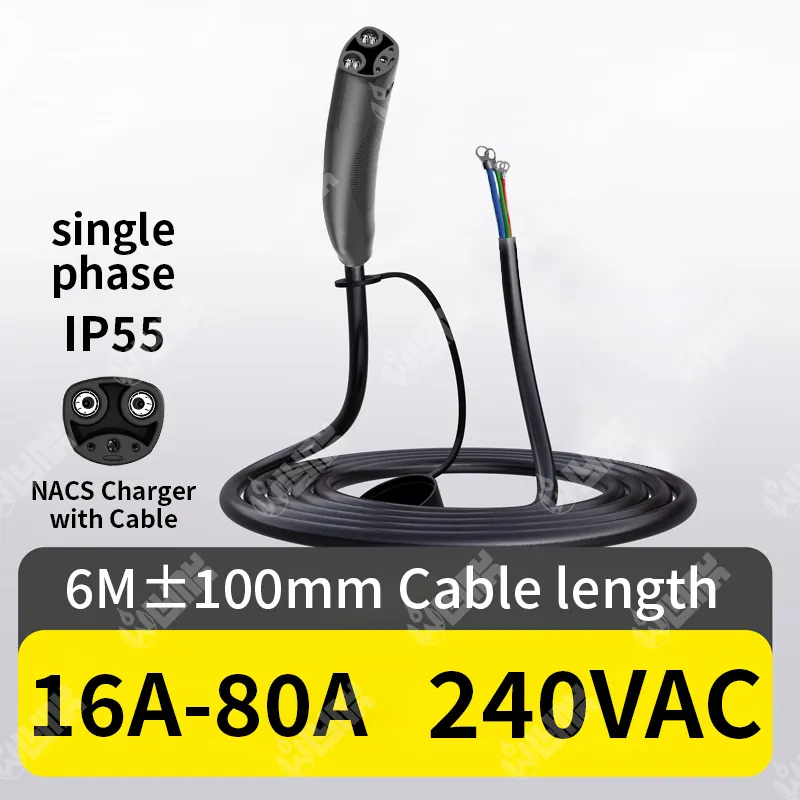 OLINK | NACS Level 2 Charging Cable | 16A-80A 240VAC | IP55 Protection - Image 4
