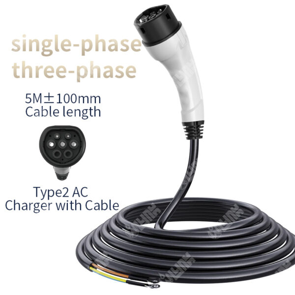 Type 2 EV Charging Cable | 16A-63A AC | Single & Three-Phase | IP54 Waterproof - 图片 2