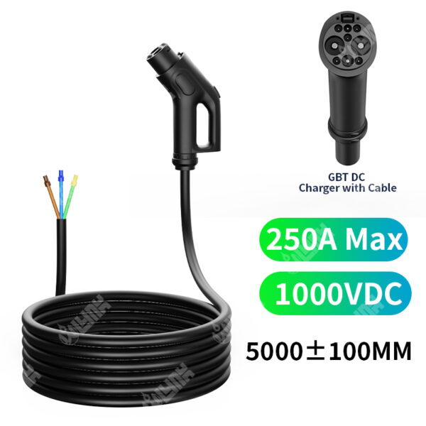 High-Performance GBT DC Charging Cable | 250A 1000V | Durable & Weatherproof
