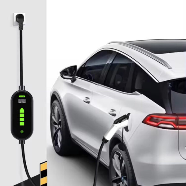 Portable EV Charger with Adjustable Current 8A-16A | Universal Compatibility | IP55 Waterproof for Outdoor Use - Image 6