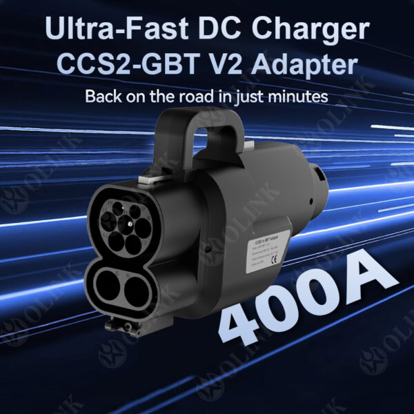 OLINK CCS2 to GBT V2 Adapter | 400KW Max DC Charging for Chinese EVs - 图片 3