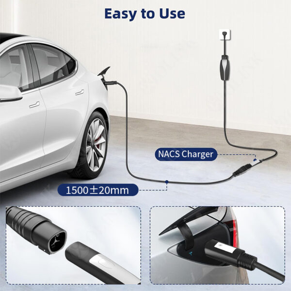 OLINK NACS EV Charging Extension Cable 200A | IP54 | Suitable for Indoor and Outdoor use - 图片 2