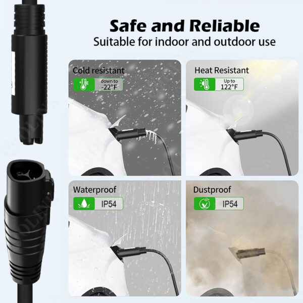 OLINK NACS EV Charging Extension Cable 200A | IP54 | Suitable for Indoor and Outdoor use - 图片 4