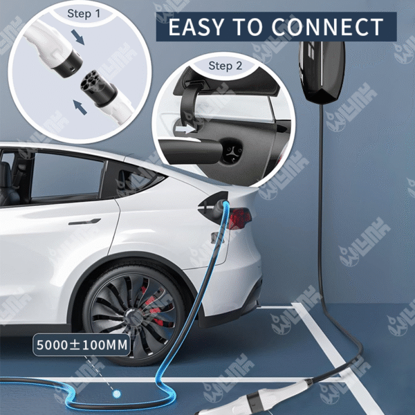 OLINK | Type 2 to NACS EV Charging Cable | 32A 250V AC | IP54 Waterproof - 图片 4