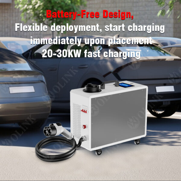 Portable DC EV Charging Station|OLINK 20kW/30kW–Efficient, Convenient, and Reliable EV Charging Solution