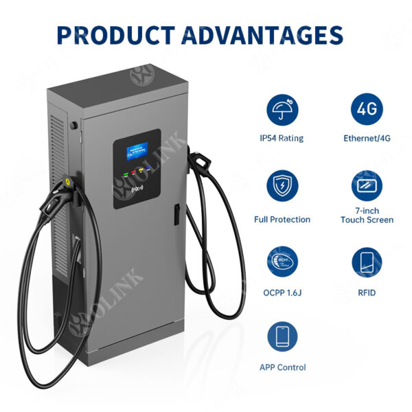 OLINK DC120KW Charging Station| Ground-mounted | Commercial use - 图片 6