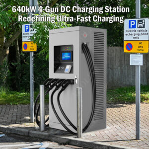 640kW DC EV Charging Station 4-Gun OLINK  | Fast Charging | GBT, CCS1, CCS2, CHAdeMo, NACS Compatible