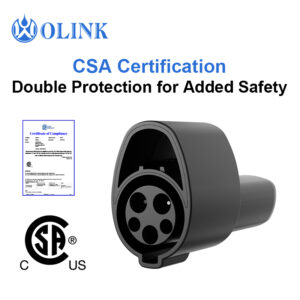 OLINK J1772 to NACS Adapter 2.0 | 80A & 240V  | CSA Certificated