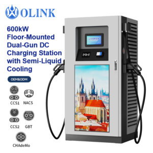 600kW Dual-gun DC Charging Station with Semi-liquid Cooling | CE TUV Certificated